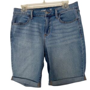 Old Navy Mid-Rise WOW Denim Shorts Jorts, Bermuda, Backyard BBQ, Size 6